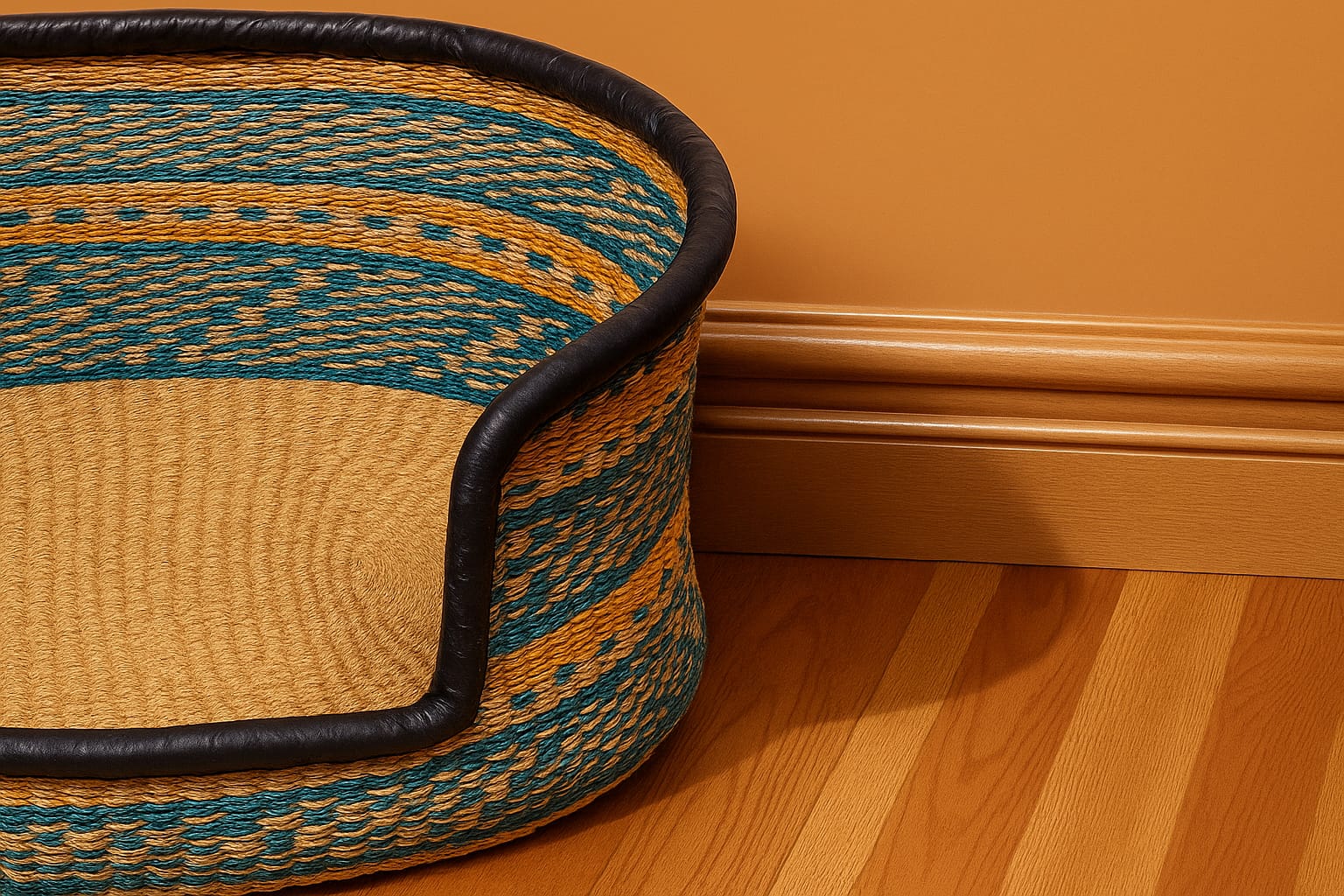 Bolga Atelier Basket Dog Lounger — Heritage Weave | The PetLux Club