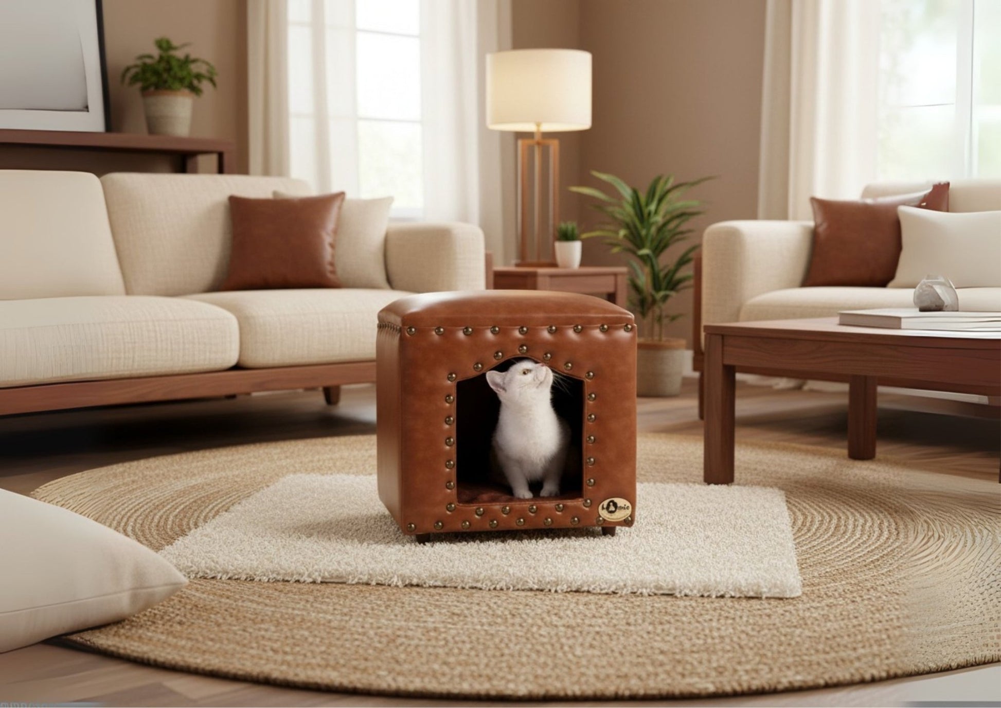 Signature Leather Retreat - Hand‑Crafted Leather Design | The PetLux Club