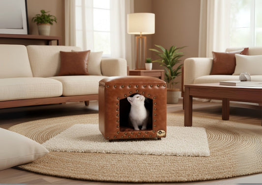 Signature Leather Retreat - Hand‑Crafted Leather Design | The PetLux Club